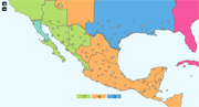 Mexico Time Zone Map