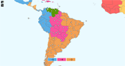 South America Time Zone Map